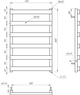Сушка для рушників Fancy Водяний 120x53x3 - зображення 2