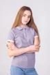 Футболка поло женская TvoePolo однотонная XL Серое (5717-33xl) - изображение 2