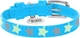 Ошейник для собак кожаный Collar WAUDOG Glamour с QR паспортом, узор "Звёздочка", светящийся/светоотражающий, XS, Ш 12 мм, Дл 19-25 см (35832) - изображение 2