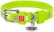 Ошейник для собак кожаный Collar WAUDOG Glamour с QR паспортом, узор "Звёздочка", светящийся/светоотражающий, XS, Ш 12 мм, Дл 21-29 см (35845) - изображение 1