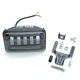 Дополнительные светодиодные фары LED 75W с ДХО 01-75W прямоугольные ближний - изображение 2
