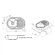 Нержавіюча мийка овальна з крилом Lidz 7750 0,8 мм Micro Decor (LIDZ7750MDEC) - зображення 2