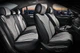 Накидки на сидіння авто 3D ELEGANT TORINO 700 123 сірі (алькантара + еко-шкіра) ПОЛЬЩА - зображення 1