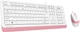 Комплект проводной A4Tech F1010 Pink/White (4711421947367) - изображение 4
