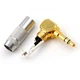 Переходник (штекер) металлический 90° под пайку 3.5 мм Jack TRS Alitek Gold/Silver (48376) - изображение 7