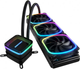 Система водяного охлаждения Enermax Aquafusion 360 (ELC-AQF360-SQA), Intel: 2066/2011-3/2011/1200/1150/1151/1155/1156/1366, AMD: AM2/AM2+/AM3/AM3+/AM4/FM1/FM2/FM2+, 394x120x27 мм, 3-pin, 4-pin - изображение 1
