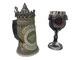 Подарочный набор Готика Кружка Game Of Thrones House Stark Игра Престолов Дом Старков и Бокал Fire and Blood 650/200 мл - изображение 1