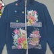 Утепленная кофта "Цветы" Lily kids для девочки 110 см Синяя 15744 - изображение 3