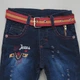 Теплые джинсы Hiwro kids для мальчика 80 см Синие 15378 - изображение 4