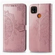 Чехол Vintage для Xiaomi Redmi 9C книжка кожа PU с визитницей розовый - изображение 8