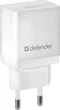 Сетевое зарядное устройство Defender EPA-10 1xUSB 5V/2.1А White (83549) - изображение 1