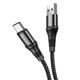 Кабель Hoco X50 Excellent charging data cable для Type-C Black - зображення 1