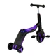 Самокат 3в1 JT 30304 Best Scooter, самокат-велобіг-велосипед, ФІОЛЕТОВИЙ, світло, 8 мелодій, колеса PU, переднє колесо d=20 см, задні d=11 см - зображення 4