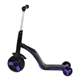 Самокат 3в1 JT 30304 Best Scooter, самокат-велобіг-велосипед, ФІОЛЕТОВИЙ, світло, 8 мелодій, колеса PU, переднє колесо d=20 см, задні d=11 см - зображення 6