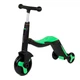 Самокат 3в1 JT 40405 Best Scooter, самокат-велобіг-велосипед, САЛАТОВИЙ, світло, 8 мелодій, колеса PU, переднє колесо d=20 см, задні d=11 см - зображення 7