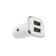 Автомобильное ЗУ Borofone BZ12 2.4A Lightning 2 USB White - изображение 2