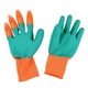 Садовые рабочие перчатки для работы в саду и огороде 2 в 1 GARDEN GENIE GLOVES УСИЛЕННЫЕ (OL-M13308) - зображення 4