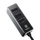 Автомобильное зарядное устройство Разветвитель на 4 USB-выхода Baseus Enjoy Together Dark Grey (5.5A) с защитой от перегрузки - изображение 3