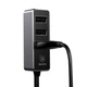 Автомобильное зарядное устройство Разветвитель на 4 USB-выхода Baseus Enjoy Together Dark Grey (5.5A) с защитой от перегрузки - изображение 7