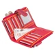Кошелек женский кожаный красный Visconti 100 RB red multi - изображение 4