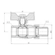 Кран кульовий "Американка" SD Forte 1/2" прямий SF220W15 - зображення 2