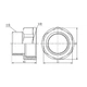 Перехід SD Forte 1" 1/2х1" 1/4 ВЗ SF3604032 - зображення 2