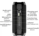 Бездротова портативна Bluetooth стерео колонка T & G 117 BLACK - зображення 2