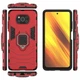 Чехол Iron Ring для Xiaomi Poco X3 / X3 Pro бампер противоударный с подставкой&nbsp;Red - изображение 5