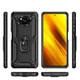 Чехол Shield для Xiaomi Poco X3 / X3 Pro бампер противоударный с подставкой&nbsp;Black - изображение 6