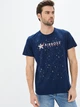 Мужская Футболка хлопковая длинная мужская Airboss Nasa logo space XL Dark blue (2000000001142) - изображение 1