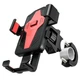 Держатель для телефона на велосипед HOCO CA73 Flying one-touch bicycle and motorcycle universal. Black-Red - изображение 2