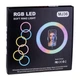 Кольцевая LED лампа RGB MJ36 36cm (Черный) - изображение 3