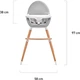 Стільчик для годування 2 в 1 Kinderkraft Fini Gray (KKKFINIGRY0000) (158388) - зображення 9