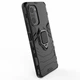 Чохол з підставкою Deexe Hybrid Case для Xiaomi Poco F3 / Redmi K40 / Redmi K40 Pro / Mi 11i - Black - зображення 4