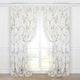Тюль лён-муар с цветочным рисунком Adagio Windows Decor L012 Сакура 2х2,7м - 2 шт - изображение 1