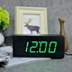 Часы настольные Alarm Clock VST-865 будильник электронные с температурой 21см Черно-зеленые (40016) - изображение 1