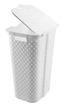 Корзина для белья Heidrun Diamond 60л, 42*35*57см Белая (HDR-970_1) - изображение 2