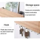 Ключница настенная/вешалка для ключей 2 в 1 с 5 крючками и полочкой Key Organizer светлое дерево (КО-27439) - изображение 5