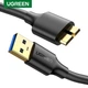 Кабель MicroUSB 3.0 DATA Cable Ugreen для корпусов SSD HDD до 4ТБ 0.5 метра - изображение 2