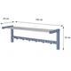 Вешалка настенная Fenster NVD-02 Серая 32x100x25 - изображение 4