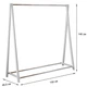 Напольная вешалка для одежды Fenster Модус 2 Белый 146x150x48,5 - изображение 3