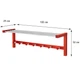 Вешалка настенная Fenster NVD-02 Красная 32x100x25 - изображение 6