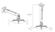 Кронштейн для проєктора CHARMOUNT PRB43-65 white - зображення 15