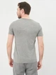Футболка хлопковая длинная мужская Tommy Hilfiger 10576.2 S Серая - изображение 2