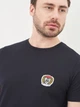 Футболка хлопковая длинная мужская Tommy Hilfiger 10576.3 S Темно-синяя - изображение 4
