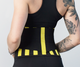 Пояс корсет для тренировок MedAtlantic BODY FITNESS S Черно-желтый (КПО-6М-(yS)) - изображение 2