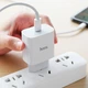 Зарядний пристрій 1Type-C Hoco C76A PD 20 W White з кабелем Type-C to Lightning - зображення 3