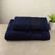 Комплект полотенец 2шт GM Textile 50х90см, 70х140см BambooN 450г/м2 (Темно-синий) - изображение 1