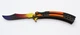 Ніж Дерев'яний метелик складаний Тренувальний балисонг Градієнт, CS GO Butterfly Knife Fade - зображення 5