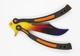 Ніж Дерев'яний метелик складаний Тренувальний балисонг Градієнт, CS GO Butterfly Knife Fade - зображення 7